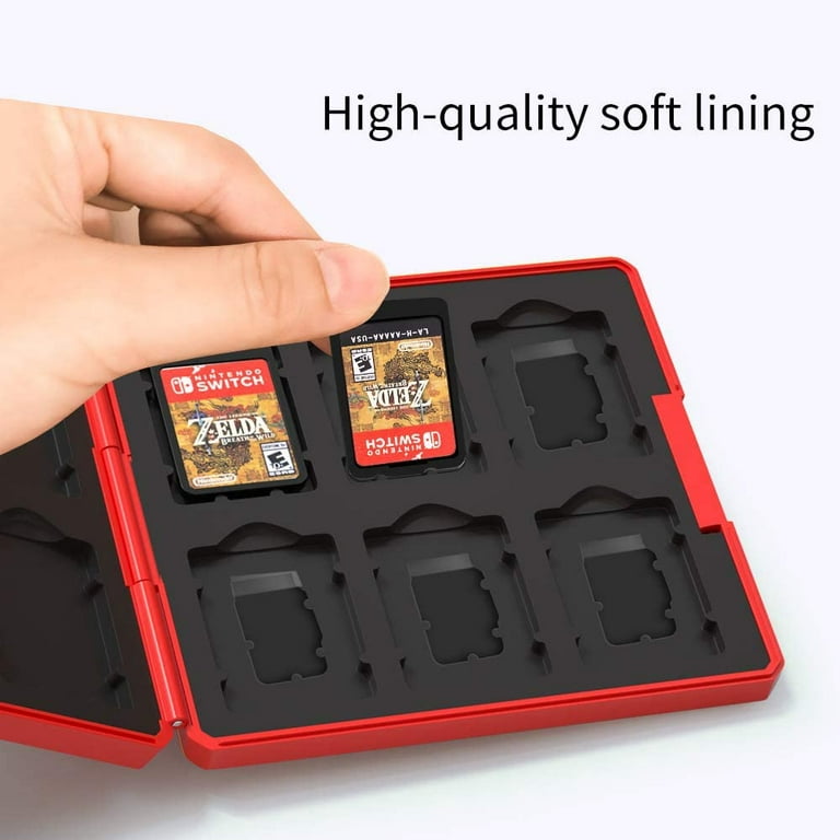 Game Card & Micro SD Memory Card Storage Case 12 Slots for Nintendo Switch  & Switch Lite, Cute Cartoon Compact Thin Carrying Portable Protective