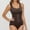 Coffee, variant on Women's Shapewear Bodysuit High Waist Seamless Tummy Girdle For Everyday Wear Comfortable Open Crotch Design Abdomen Waist Trainer Bra Suit Fitted Top for Women