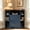 Blue+Brown + MDF + Primary Living Space+1, variant on YOQIANG Blue Brown 6Cubby Corner Storage Cabinet with USB & Type-C Ports AC Outlets Industrial Engineered Wood Corner Bookshelf with Storage Doors for Living Room Study Playroom
