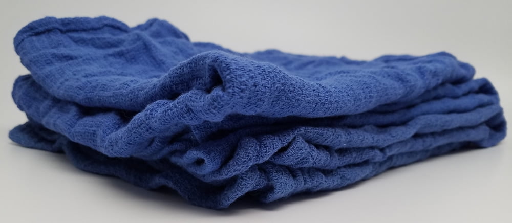 75 premium blue huck towels glass cleaning janitorial lintless surgical detail 