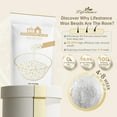 thumbnail image 4 of Lifestance Pearl White Wax Beads, 1lb Unscented Hard Wax Beans for Coarse Hair Removal on Face, Eyebrow, Brazilian Bikini, Sensitive Skin at Home, 4 of 9