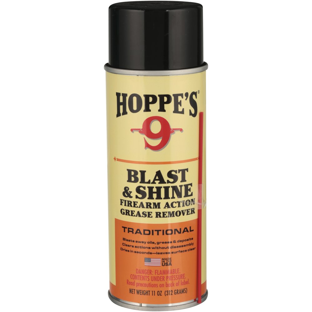 Hoppe's Traditional Blast & Shine Firearm Action Grease Remover 11 oz