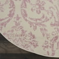 thumbnail image 3 of Nourison Bliss Vintage Farmhouse Ivory/Pink 5'3" x Round Area Rug, (5' Round), 3 of 6