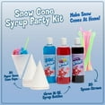 thumbnail image 2 of Kool-Aid Snow Cone Syrup Party Kit, 3 x 16 oz Flavored Syrups with Snow Cone Cups and Spoon Straws, 2 of 8