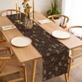 thumbnail image 3 of Table Runner 108 Inches Long for Kitchen Dining, Brown Floral Dresser Scarf Farmhouse, Dining Table Decorations for Wedding/Parties, Vintage Spring Botanical Flowers 13 x 108 In, 3 of 8