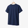 thumbnail image 2 of Women's Denim Heart Graphic T-Shirt, Short Sleeve Casual Tee, 2 of 9