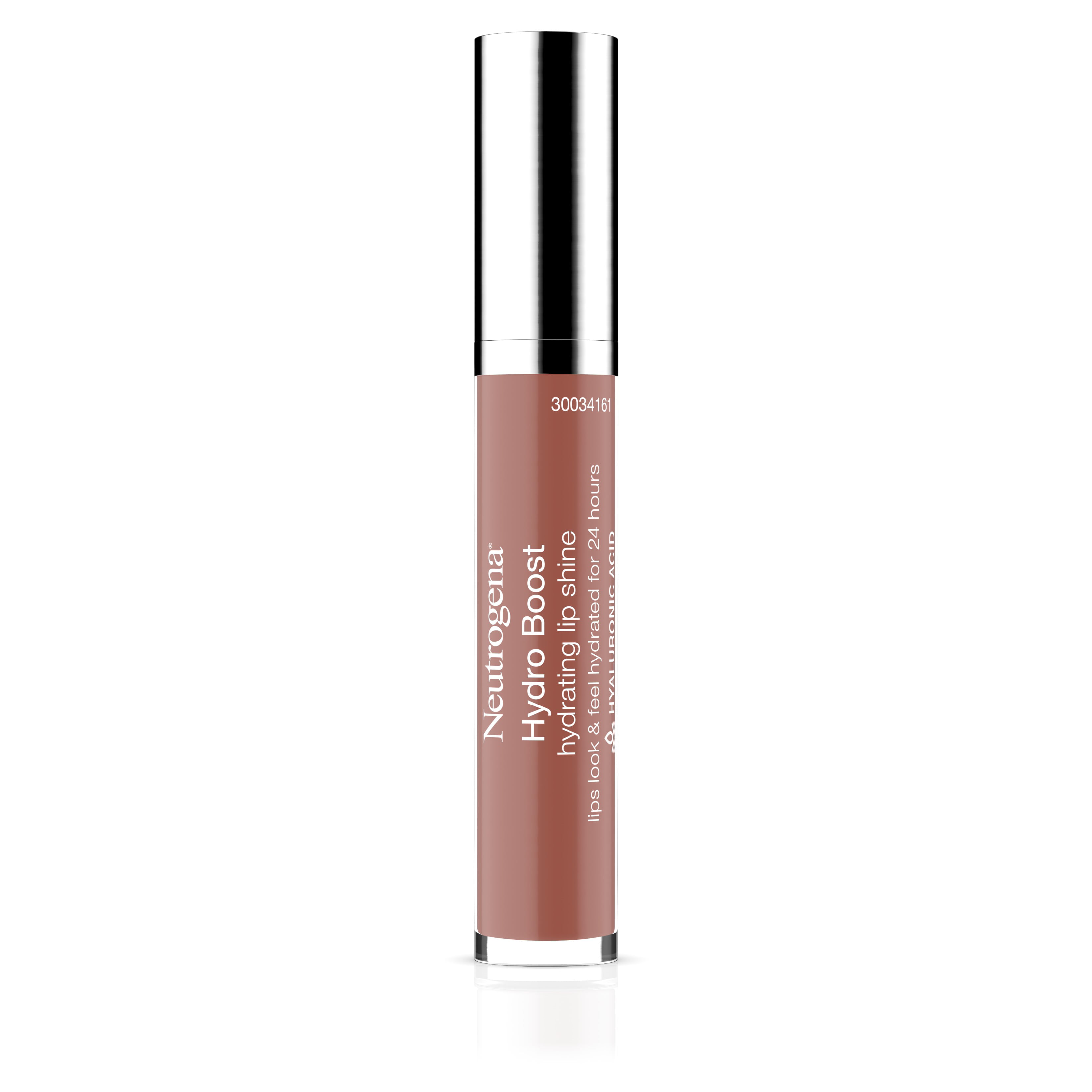Neutrogena Hydro Boost Moisturizing Lip Gloss with Hyaluronic Acid to Soften & Condition Lips, Hydrating & Non-Stick - 27 Almond Nude