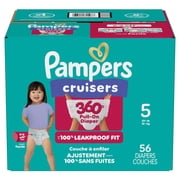 Pampers Cruisers 360 Baby Diapers 360 Size 5, 56 Count (Select for More Options)
