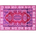 thumbnail image 1 of Ahgly Company Indoor Rectangle Geometric Pink Traditional Area Rugs, 8' x 12', 1 of 4