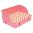 thumbnail image 3 of Kuntesetty Litter Box Cage Toilet Bedding Box 29x22x15.5cm Pet Toilet Corner Litter Pan for pink pp mesh, 3 of 9