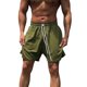 thumbnail image 3 of Mens Elástico Pantalones Cortos Moda Casual Encaje Bolsillos de la Cintura, Pantalones Transpirables para Hombres Cortos, 3 of 5