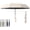 beige, variant on Creative Ring Buckle Windproof Reinforced Umbrella, Compact Automatic Travel Canopy, Portable Folding Rain Shade with Hook Handle for Commute