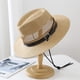 thumbnail image 4 of 56-58 cm circunferencia del sombrero hombres y mujeres sombrero de jazz sombrero de paja sombrero de verano sombrero de copa retro sombrero de sol de ala ancha al aire libre, 4 of 5