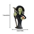 thumbnail image 3 of Halloween Ghost Pumpkin Witch Figurine Tabletop Decoration Spooky Home Decor Ornament Haunted House Bar Party Indoor Display Shelf Desk Halloween Festival Seasonal Accent Horror Style Room Decor Prop, 3 of 5