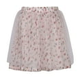 thumbnail image 2 of Richie House Girls' Floral Skirt with Mesh Covered RH2687, 2 of 2