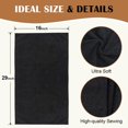 thumbnail image 4 of Pack de 24 toallas de salón Orighty, microfibra, 40 x 75 cm, color negro, 4 of 7