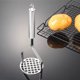 thumbnail image 5 of Machacador de patatas | Machacador de alimentos de acero inoxidable | Triturador manual de patatas | Utensilios y accesorios de cocina para verduras, frutas y carne, 5 of 7
