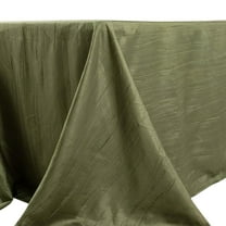Efavormart 90" X 132" - Dusty Sage Green Accordion Crinkle Taffeta Rectangular Table Cover - Perfect for Wedding Ceremonies, Parties, Upscale Occasions, Birthday Celebrations, and Any Special Event