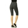 thumbnail image 5 of TheLovely Women & Plus Soft Cotton Active Stretch Workout Biker Shorts (21") with Wide Wastband, 5 of 5
