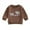Brown, variant on 0-4Y Autumn Infant Baby Boys Girls Western T Shirts 6M 12M 18M 24M 3Y 4Y Cow Cattle Print Long Sleeve Pullover Sweatshirt Tops