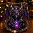 thumbnail image 4 of 2D Mythic Dragon Glass Art Cup | Fantasy Dragon Art Design Glass, Sculpted Dragon Drinkware for Beer Bar Decor Gift(A), 4 of 6