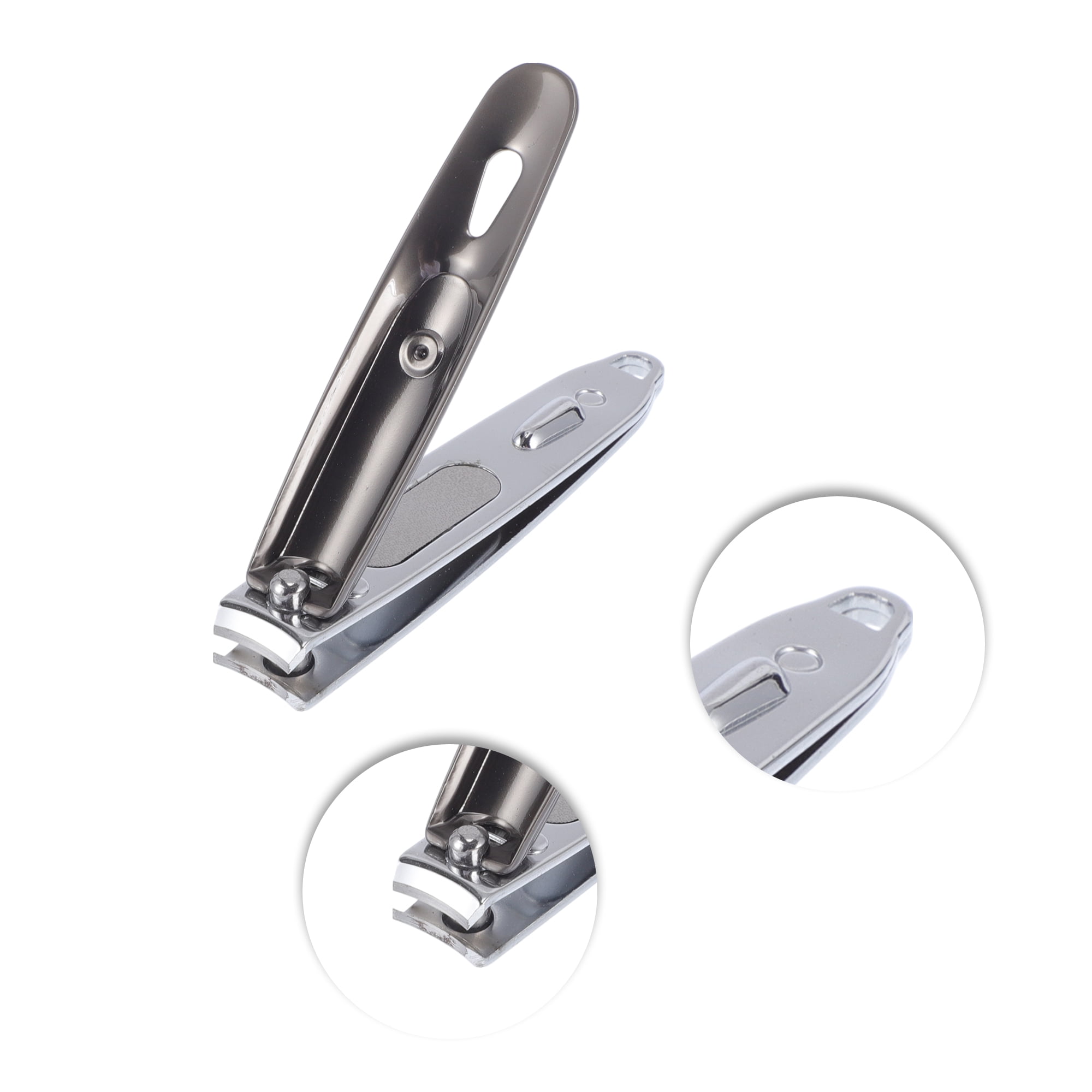 Unique Bargains Water Drip Nail Clippers 3.23"x0.59" Gray 1 Pc