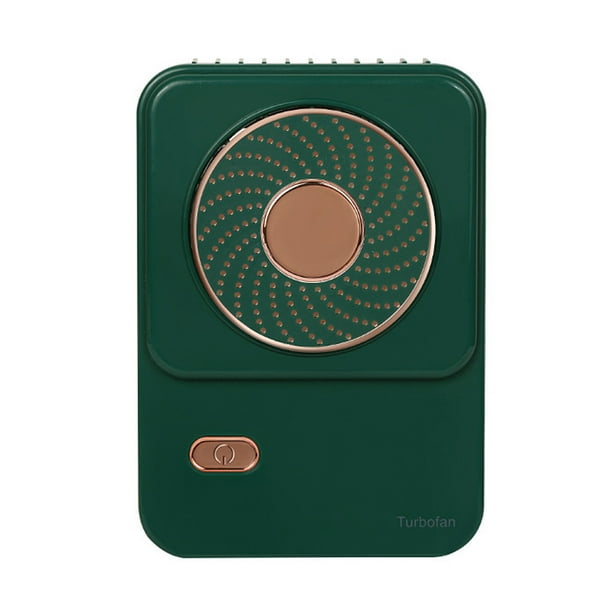 Ventilador portátil para colgar en el cuello, USB, recargable, mini enfriador, deportes, viajes, suministros de refrigeración, verde sidaley HA004082-04B