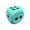 Green, variant on QianGlow Large 3.15 Inch EVA Foam Dice, Soft Rounded Corner Dice for Party Games Teaching & Board Games, Portable Party Decoration Prop, Gift for Game Lovers-Blue