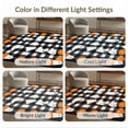 thumbnail image 7 of ODIKA Halloween Ghost Plaid Pumpkin Border Striped Fallc Door Doormat Low Profile Flatwoven for Great Room, Indoor Open Concept, Large Living, 7 of 7
