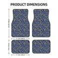 thumbnail image 2 of Gaeub Uncaria Flower Print 4 Pieces Car Floor Mats Car,Universal Car Carpet Mats,Fit for SUV, Vans, Sedans,Trucks, 2 of 6