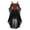 Orange Dress, variant on Halloween Costume Women Lace Up Cold Shoulder Medieval Renaissance Corset Dress Witch Fairy Bell Sleeve Gothic Dress Brown,L