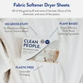 People All Natural Fabric Softener Sheets Dryer Sheets Softens
