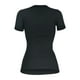 thumbnail image 4 of Top de manga corta con cuello redondo y canalé ajustado para mujer: elegante prenda para combinar, versátil con vaqueros o faldas - S-XXL, 4 of 5