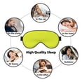 thumbnail image 7 of Naloa Yellow Print Sleep Mask for Sleeper, Light Blocking Sleeping Eye Mask for Women Men, Eye Shade with Adjustable Strap for Travel, Nap,Meditation, 7 of 7