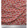 thumbnail image 1 of Soimoi Georgette Viscose Fabric Coral,Prawns & Crab Ocean Decor Fabric Printed Yard 42 Inch Wide, 1 of 1
