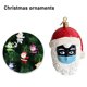 thumbnail image 2 of Adorno de árbol colgante de Navidad Escudo facial Colgantes de Papá Noel (negro) Likrtyny Para estrenar, 2 of 8