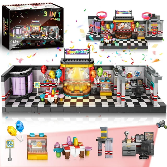 Bloque de construcción Tokmoc Pro Five Nights Security Room 1388 piezas
