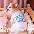 thumbnail image 2 of 2 Pieces Funny Cool Dog T-shirt for Small Medium Dog Cats Puppy Clothes Breathable S, 2 of 9