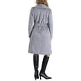 thumbnail image 3 of INSPIRE CHIC Winter Warm Long Coat for Women's Belted Lapel Open Front Faux Fur Fluffy Coats XL Grey, 3 of 6