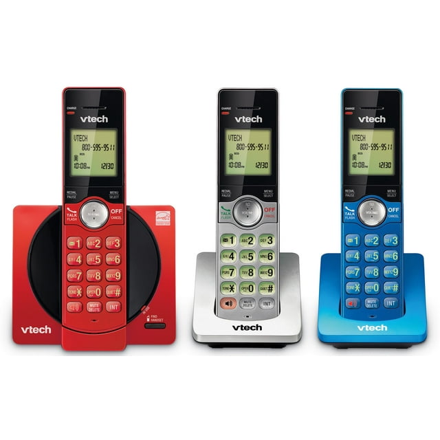 Teléfono inalámbrico VTech CS6919-3A con identificador de llamadas/llamada en espera