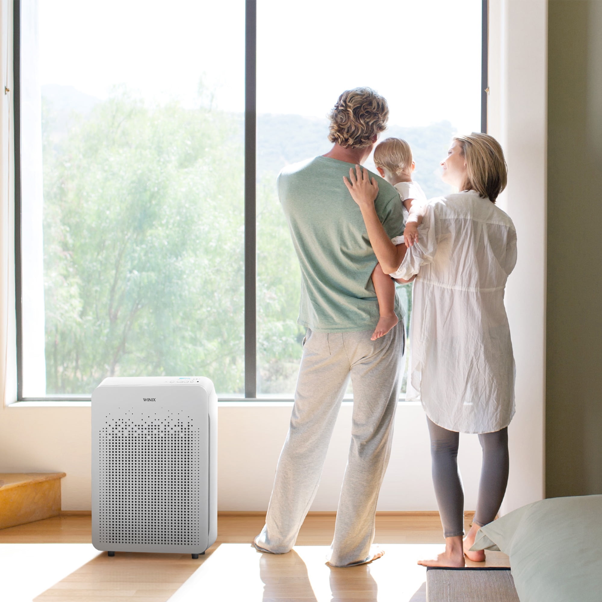 Winix C545 Air Purifier with True HEPA and Carbon Filter for Smoke, Allergens, Odors (White, 1 Count)