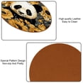 thumbnail image 5 of Panda 6PCS Round Microfiber Leather Coasters, 11x11 cm/4.3x4.3 in, Stylish Drink Mats for Home and Office, Absorbent and Beverage Coasters, 5 of 6