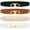 Black+Brown+Beige+White, variant on SUOSDEY Elastic Belts for Women Skinny Leather Wasit Belt for Dresses Suits Set of 4
