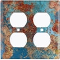thumbnail image 3 of Metal Light Switch Plate Outlet Cover Image of Copper Patina MET016, 3 of 13