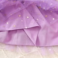 thumbnail image 5 of LIIPEE Girls Dresses Halloween Cartoon Letter Ghost Pumpkin Printed Puff Sleeve Round Neck Ball Gown Princess Sundress Toddler Elegant Birthday Wedding Weekend Dress,Purple,18-24 Months, 5 of 7