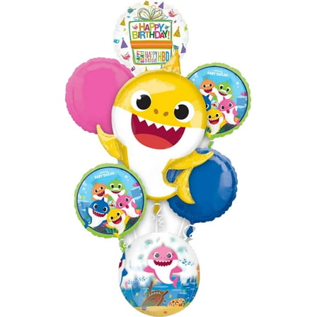 Baby Shark Birthday Party Supplies Orbz Balloon Bouquet Decorations