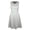 1_Gray, variant on Plus Size Summer Dresses for Women Casual Solid Wrap V Neck Sleeveless Slim Sundress