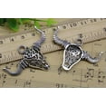 thumbnail image 3 of U8MO 2/10/50X Retro Jewelry Making DIY Big Cow Skull Alloy Charms Pendant 49x34mm-50pcs, 3 of 5