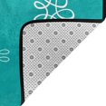 thumbnail image 4 of YFYANG Washable Non-Slip Rug, Cyan Spring Flowers Area Rug Doormats, Living Room Bedroom Carpet Mats, 36"x24", 4 of 7