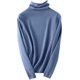 thumbnail image 3 of Para las mujeres clásico cuello alto suéter de punto sólido manga larga Slim Fit ligero prendas de punto casual suéter básico, 3 of 5